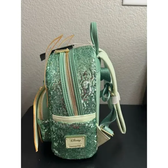 Loungefly Disney Tinker Bell Figural Winged Mini Backpack from Peter Pan New - Picture 2 of 6